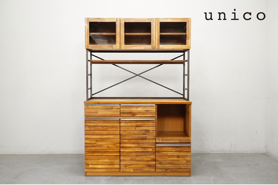 希少廃盤モデル unico/ウニコ カップボード STRADA/ストラーダ W80