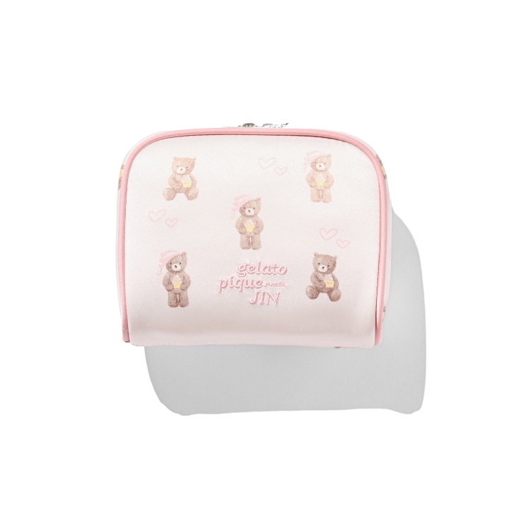 gelato pique meets JIN Bear Pattern Pouch (Pink) - A-KPOP