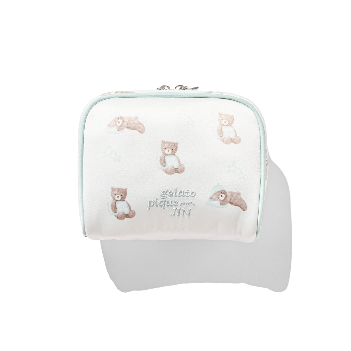 gelato pique meets JIN Bear Pattern Pouch (Mint) - A-KPOP