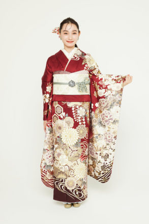 FURISODE MAG A815 #赤 #桃色 #ボルドー #red #pink 振袖 | 名古屋