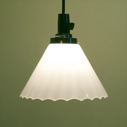 レトロペンダントライト1002 乳白 アトリエ Ansan