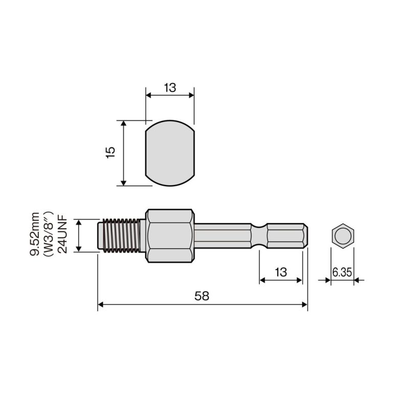 強靭六角シャンク（交換部品） | ANEXブランドのドライバー・工具