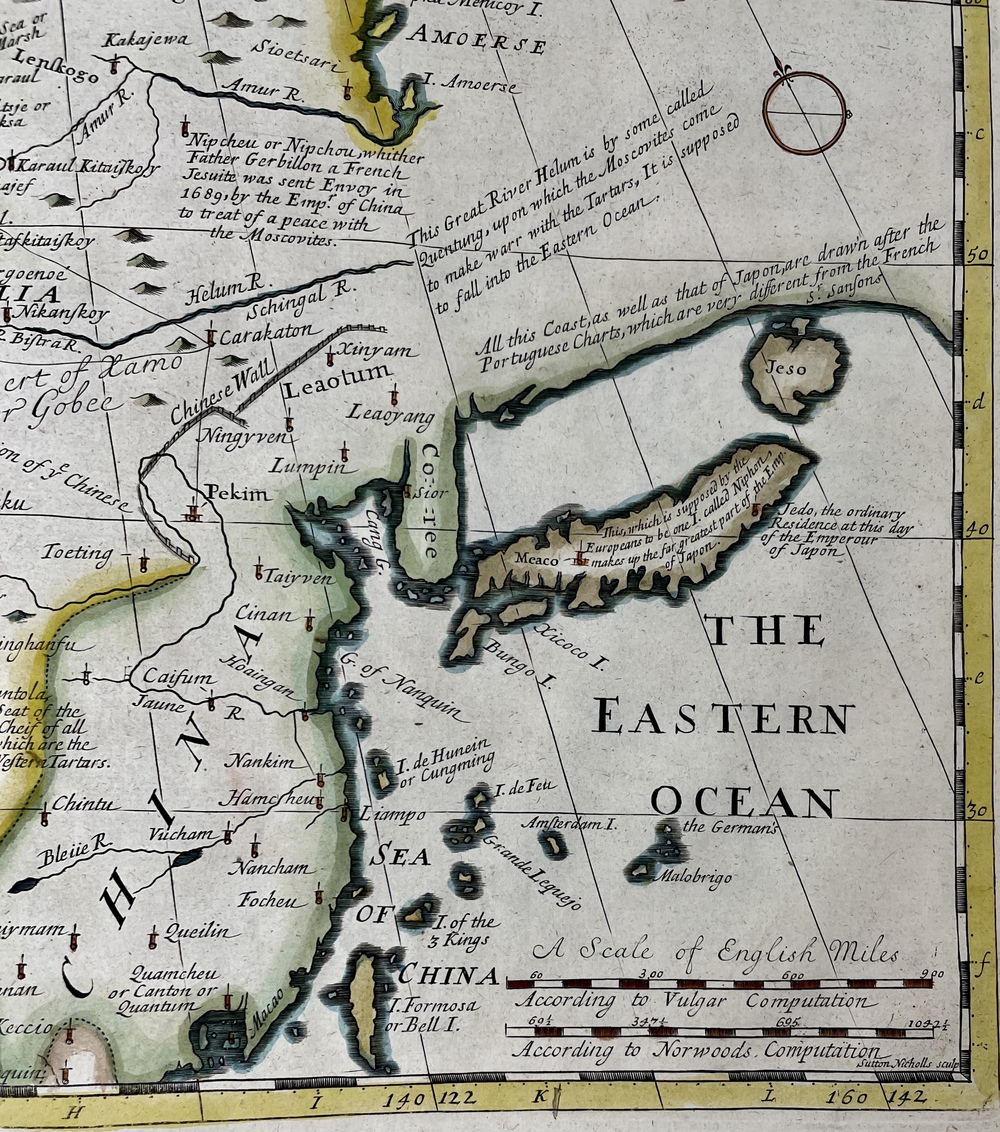 大韃靼と中国、ならびに隣接アジアの新しい地図：フェールのアジア図