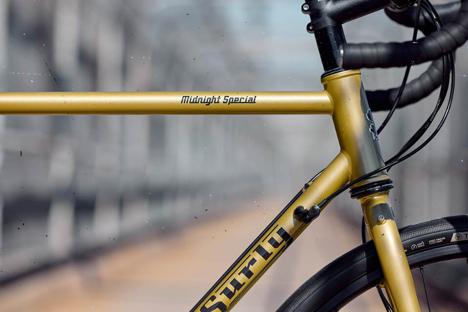 Surly 4130 クロモリグリーンフレーム ブルックスサドル 室内完全保管