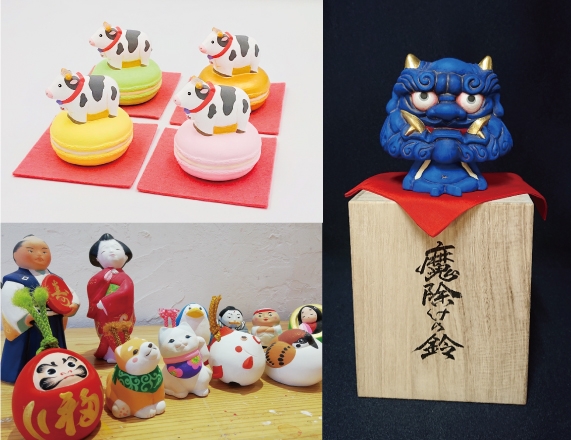 笑門来福笑顔を呼ぶからくり人形と縁起物展【縁起物展】【縁起菓子販売