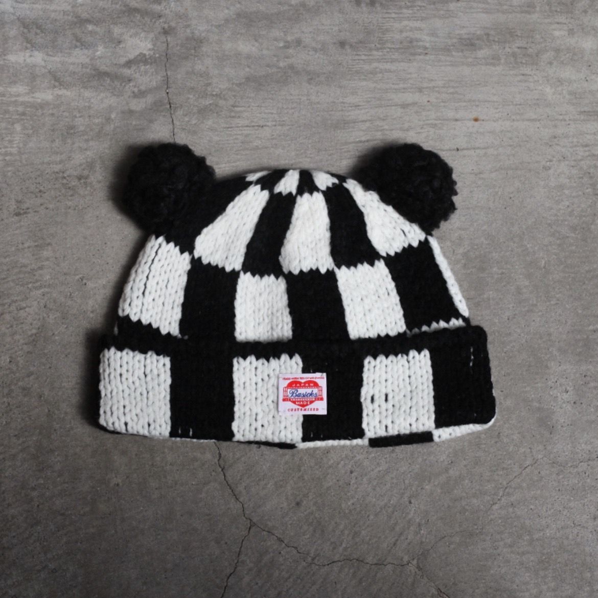 BASICKS - 【残りわずか】Checkered Flag Bear Beanie | ACRMTSM