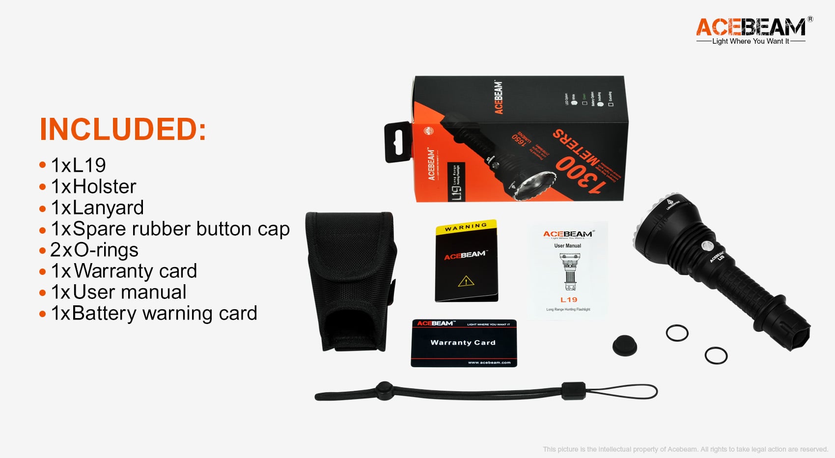 L19 Hunting Flashlight|Acebeam® Official Store |High-Powered