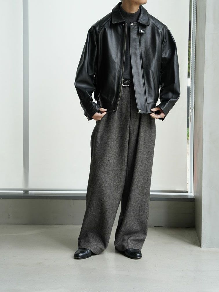 UNIVERSAL PRODUCTS - ゴート レザーブルゾン - GOATLEATHER DRIZZLER