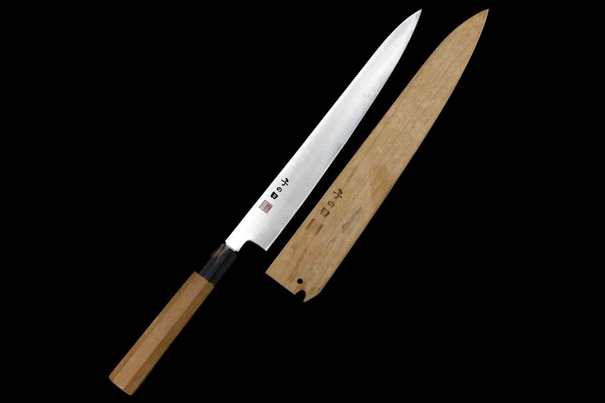 桜 筋引包丁 尺 ステンレス 朴柄 白鞘付 λA5883-2L3C | 子の日 | 包丁