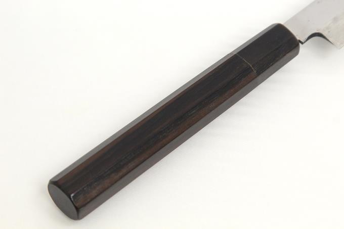 河豚引包丁 尺 304mm 本焼 鏡面 水牛黒檀八角柄 白鞘・箱付 O512-2E2B