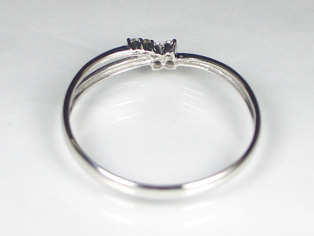 K18WG ホワイトゴールドダイヤモンド フラワー リング – オール