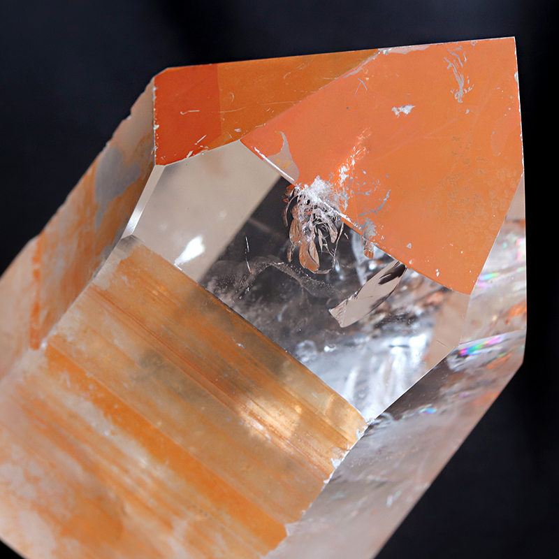 店長厳選】ブラジル産オレンジコートレムリアンシードポイント磨き-512