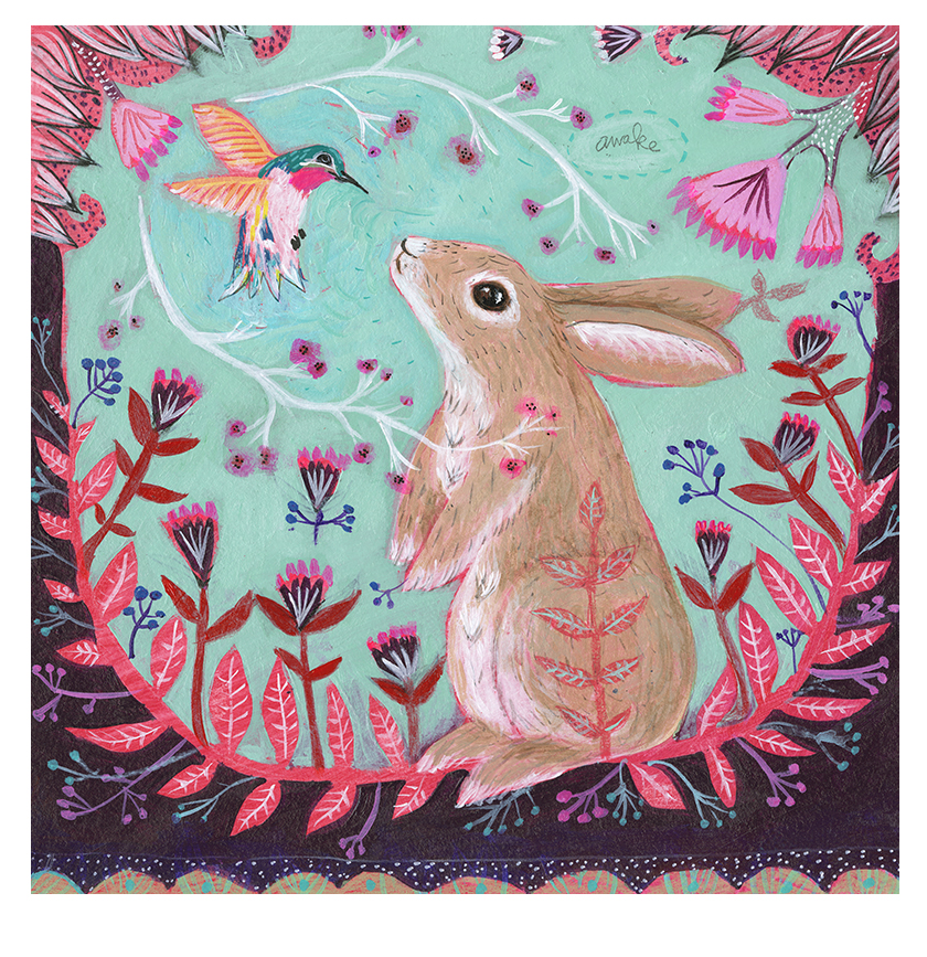 カレン・ホイプティング 絵画 (版画/ジクレー) Awake ～めざめの時