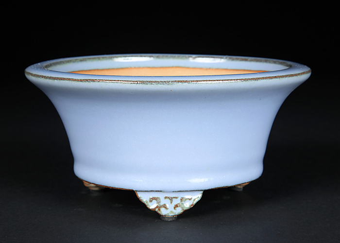 石峰雨竹製広東均釉外縁丸鉢 | 盆栽、盆栽書籍、盆栽鉢の通販│近代出版