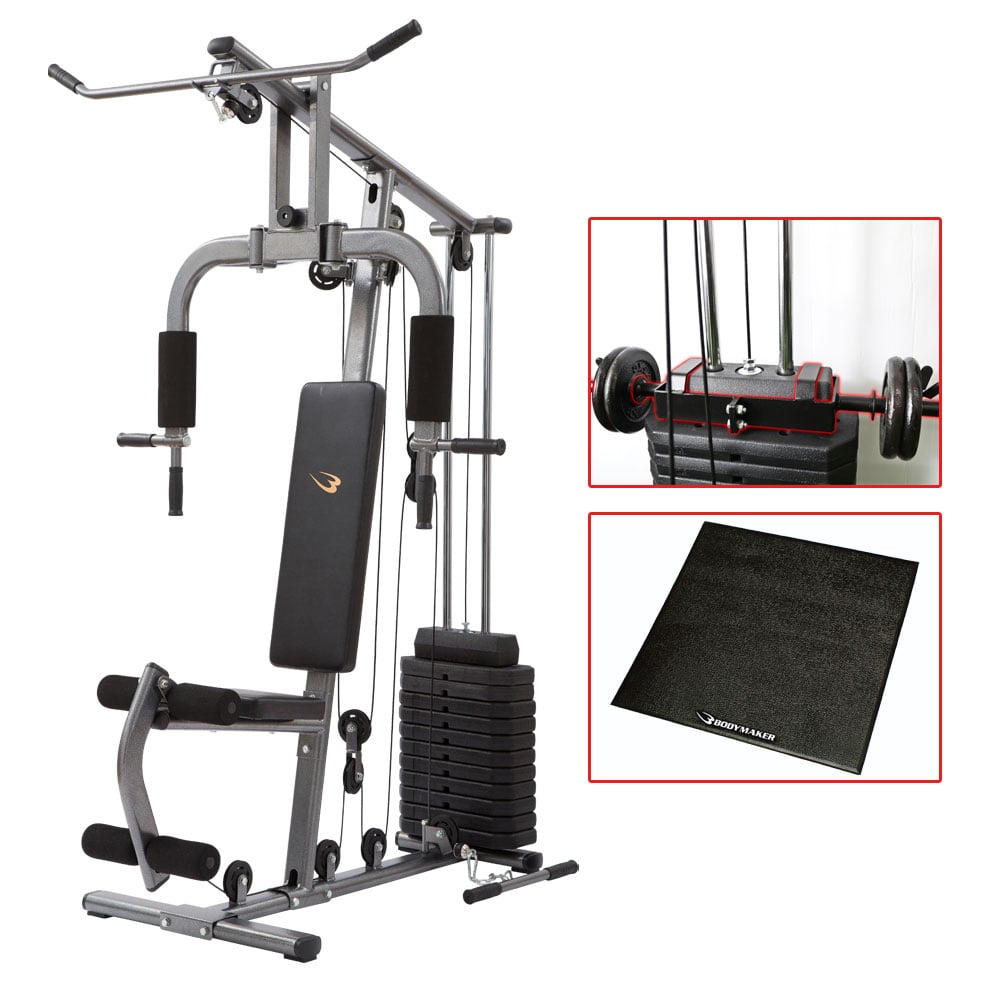 ホームジムDX プレートバーオプション （プレートセット）とマット