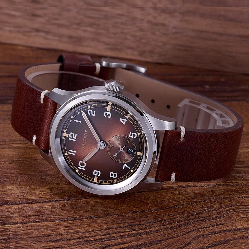Baltany S2081: 39mm Dirty Dozen Watch with Date Functionality