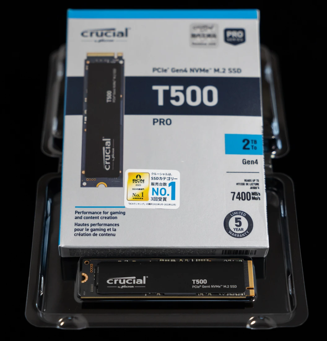 M.2 SSDを購入。Crucial T500 2TB - BABEL