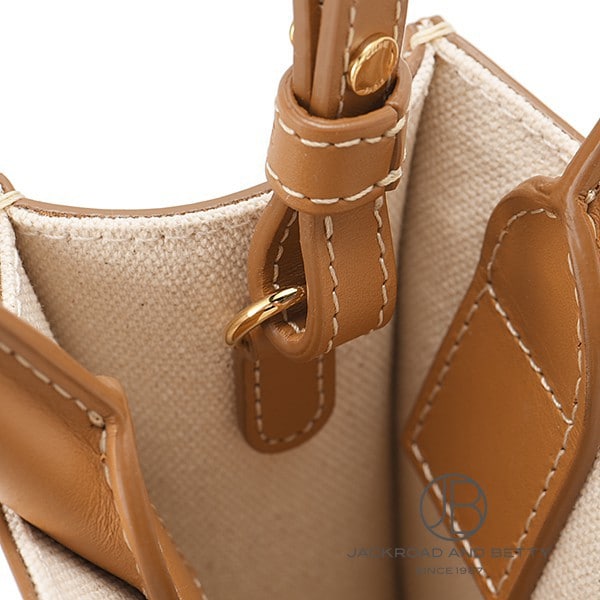 ミニ バーティカル カバ ハンドバック ナチュラル タン[193302BNZ.02NT