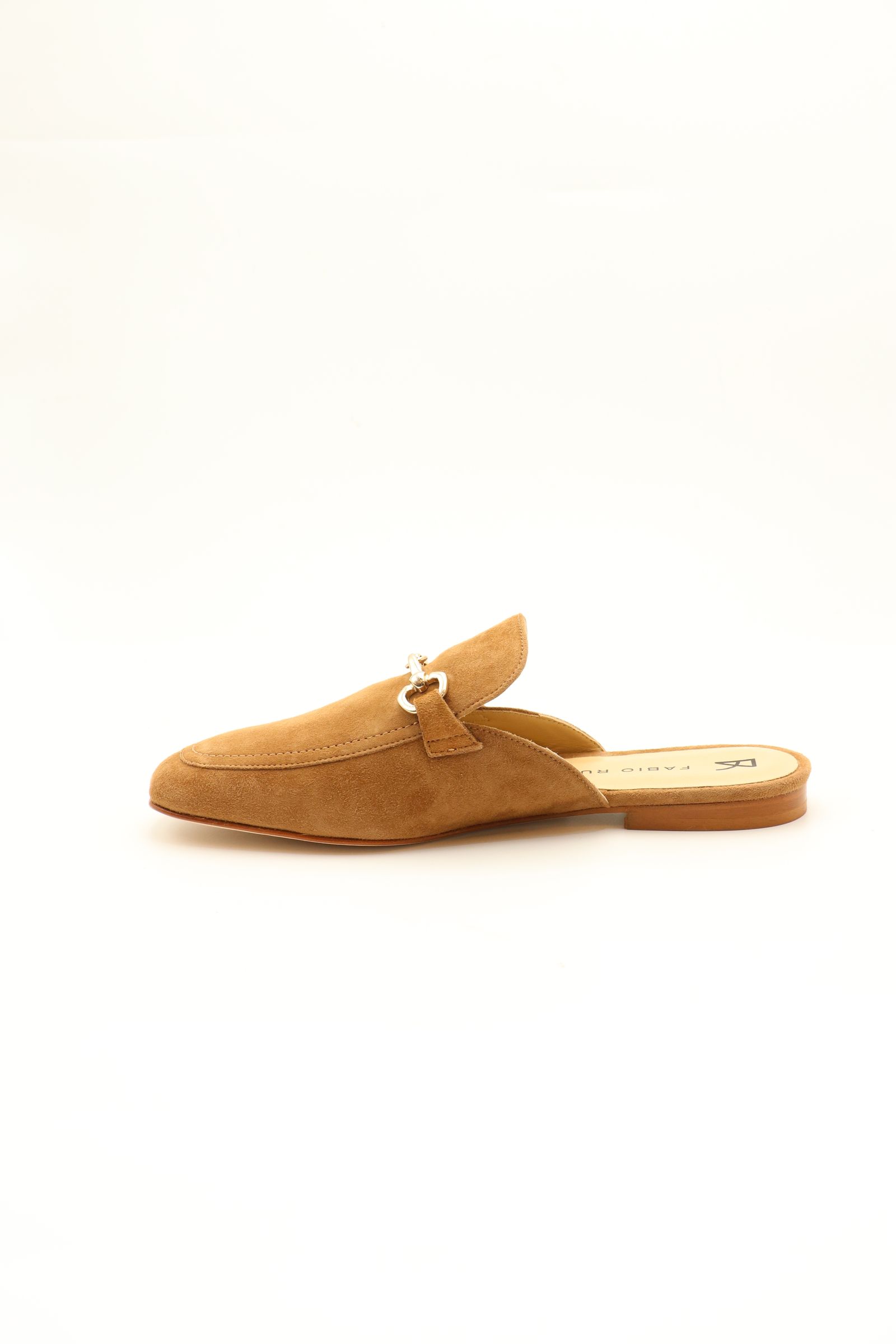 FABIO RUSCONI - FA4200 スエード レザー ビット ローファー ミュール