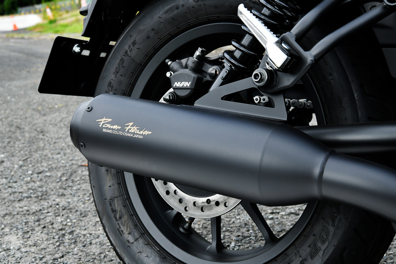 パワーヘッダー RS マットブラック スリップオン：レブル250：政府認証