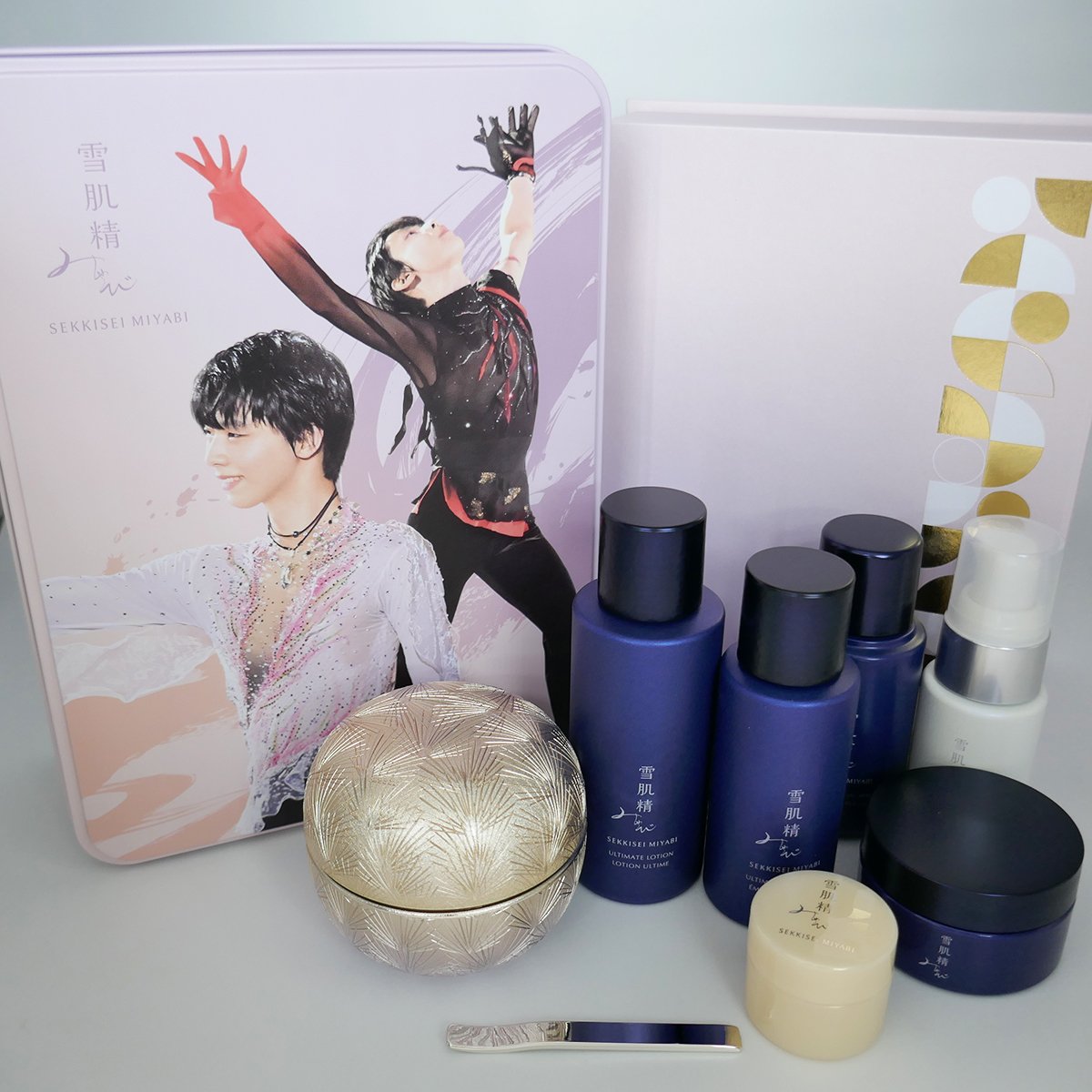 雪肌精 みやび×クリスマスコフレ2023】羽生結弦選手コラボのコットン