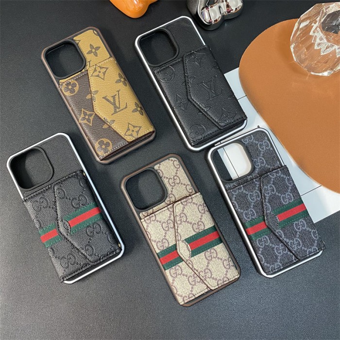 GUCCI グッチ GG ウォレット付き iPhone15 ケース