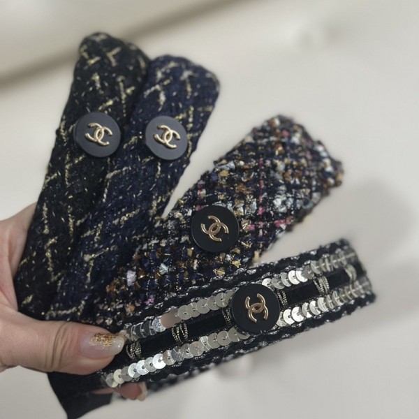 シャネルブランドかわいいヘアバンド蝶々結びおしゃれカチューシャ