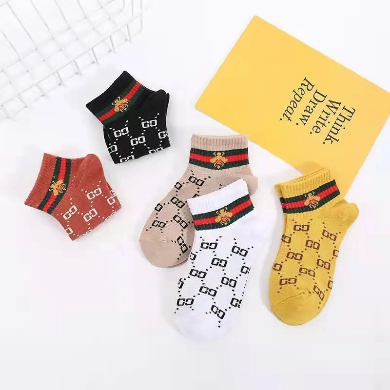 グッチブランドソックス靴下 五点セットシャネルファッション潮流