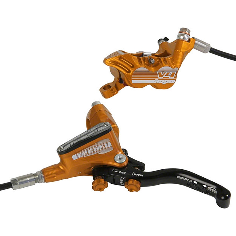 Hope Tech 3 V4 Disc Brakes - Orange from Bike Bling
