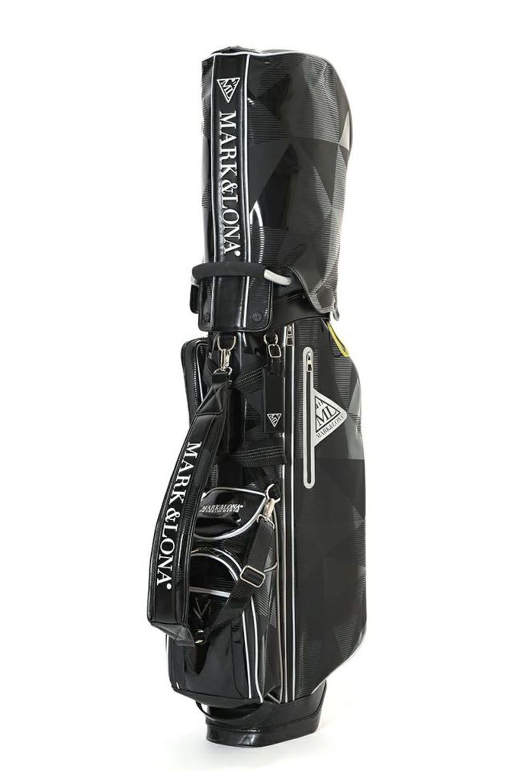 再値下げ】BLUEMOON parade neon ゴルフキャディバッグ 黒 MARK&LONA