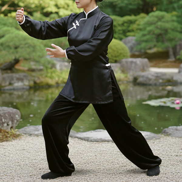 太極拳ベロアパンツ 秋冬 レディース 女性用 シンプル 練習用