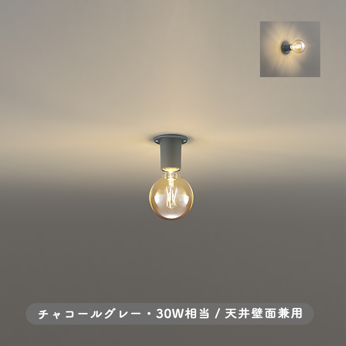 チャコールグレー色 小型シーリングライト | 30W型｜照明の