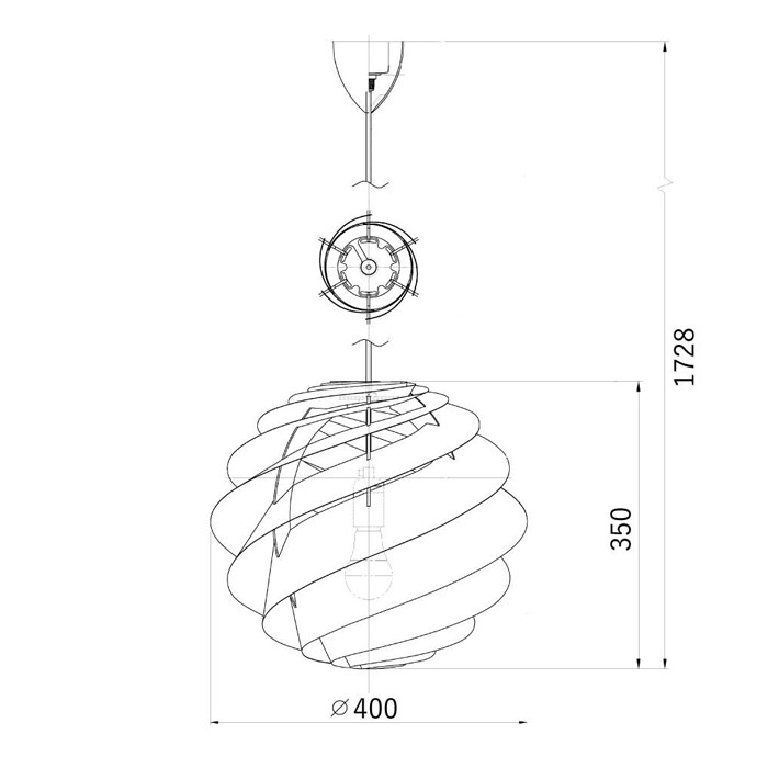Swirl-3 M・ペンダントライト | LE KLINT｜照明のライティングファクトリー