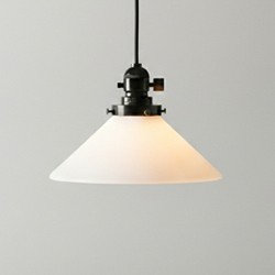 昭和レトロ ラジオソケット ペンダントライト｜乳白｜照明の