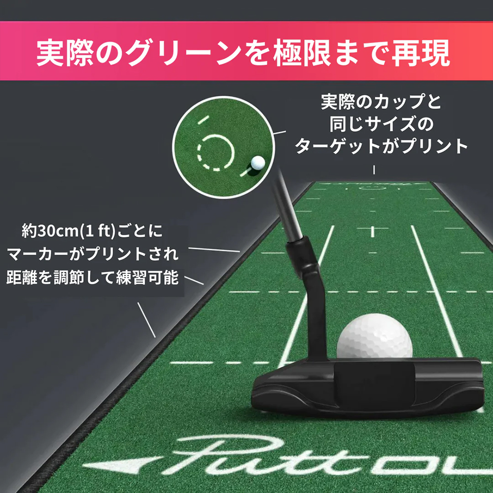 ジオテックゴルフ公式通販サイト / PuttOUT スリムパターマット グリーン