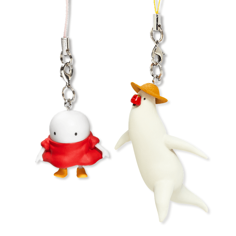 ジブリ美術館オリジナル パン種とタマゴ姫 キーホルダーセット｜三鷹の