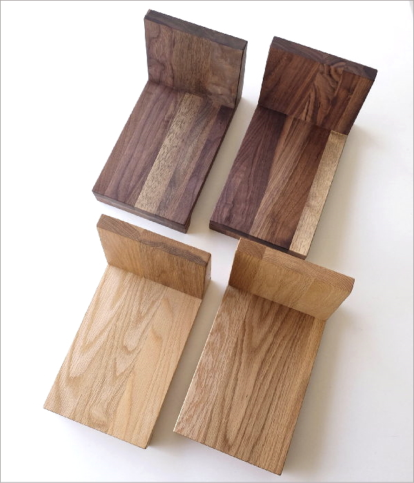 ブックスタンド 木製 本立て シンプル ナチュラル 木 無垢材 卓上 机上