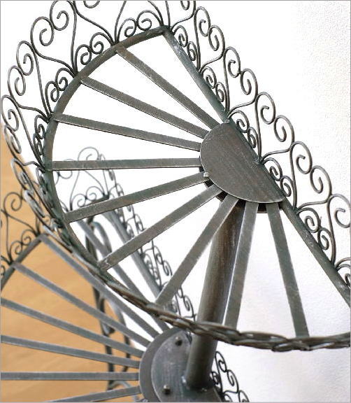 フラワースタンド おしゃれ アイアン 2段 バスケット フラワーラック