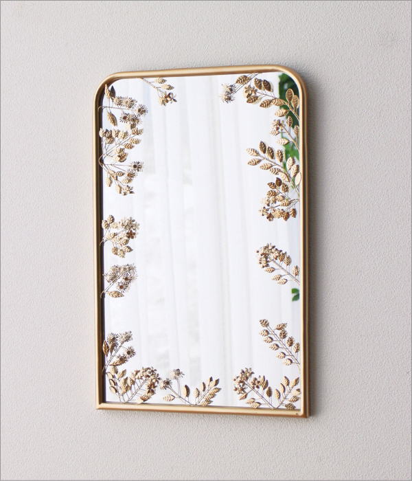 ウォールミラー 壁掛けミラー おしゃれ かわいい 鏡 壁掛け アイアン