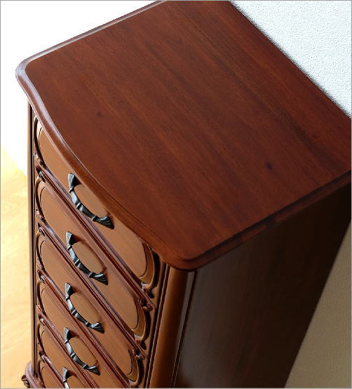 チェスト マホガニー 無垢材 猫脚 アンティーク調 クラシック 収納家具