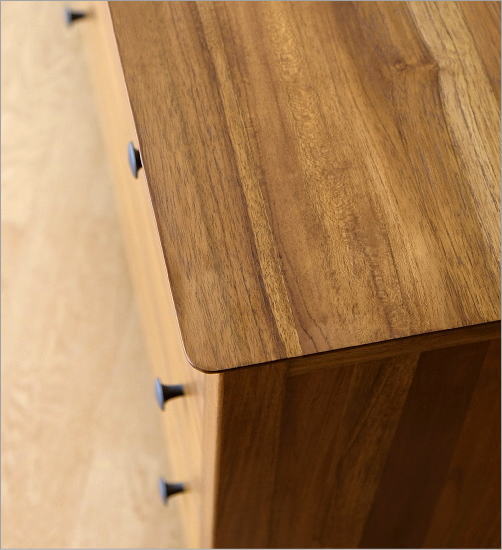 チェスト チーク 無垢材 天然木 洋服タンス 幅150 チークワイド