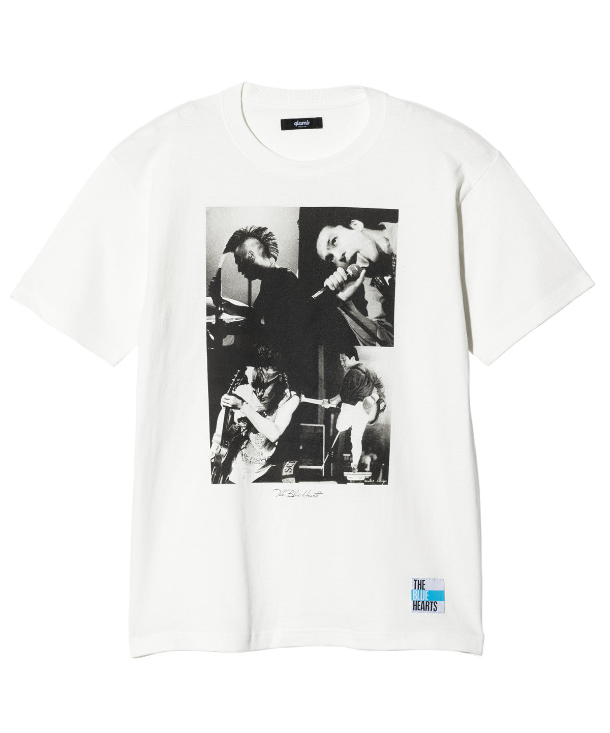 GB0325/BH02: THE BLUE HEARTS Collage T- shirt / THE蓝心拼贴T恤