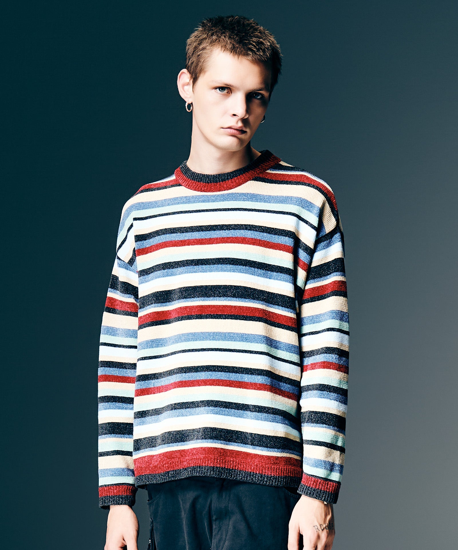 GB0126/KNT08 : Mid Century Border Knit / ミッドセンチュリー