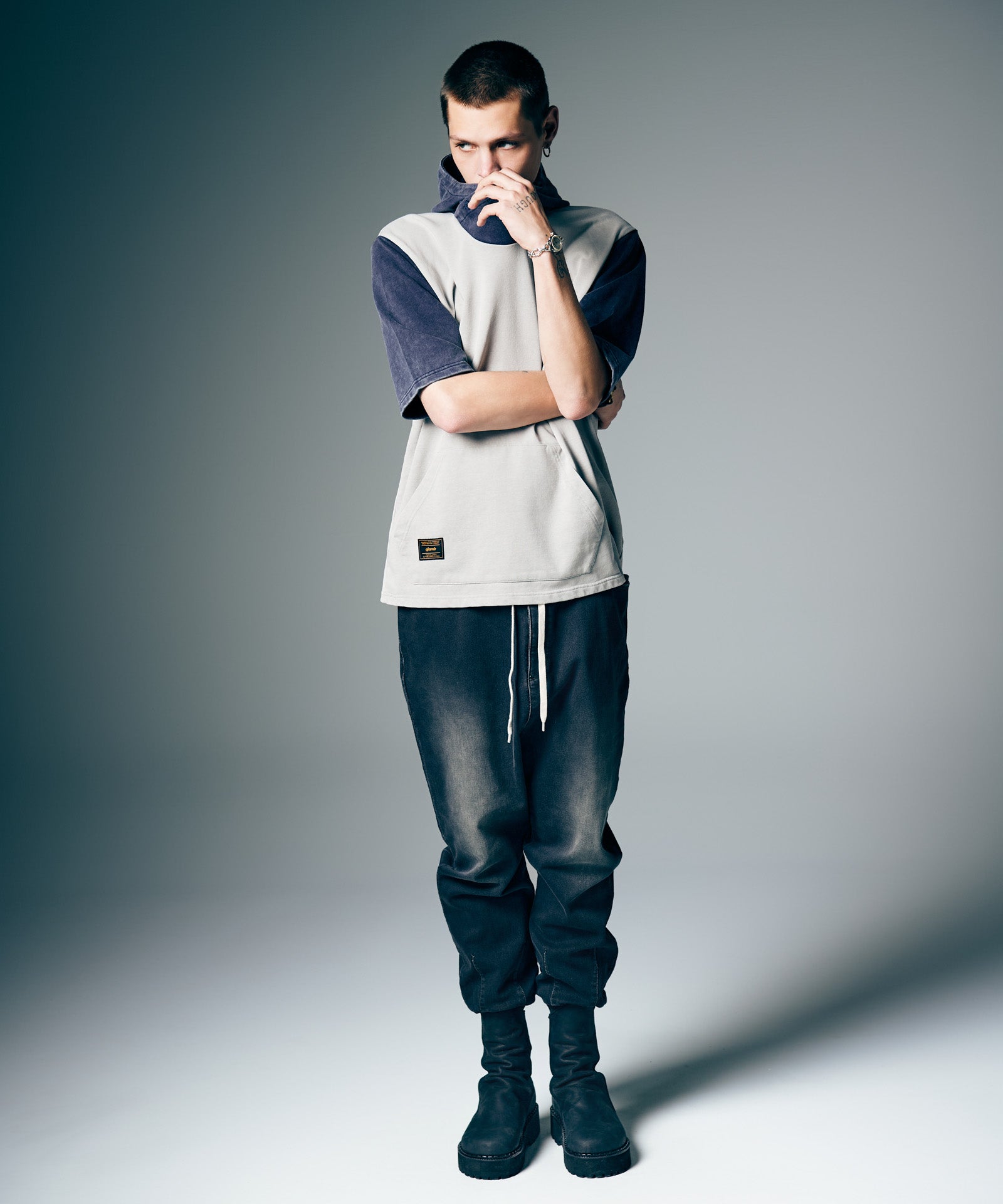 GB0226/CS23 : Aged Pile Hoodie / エイジドパイルフーディ | glamb