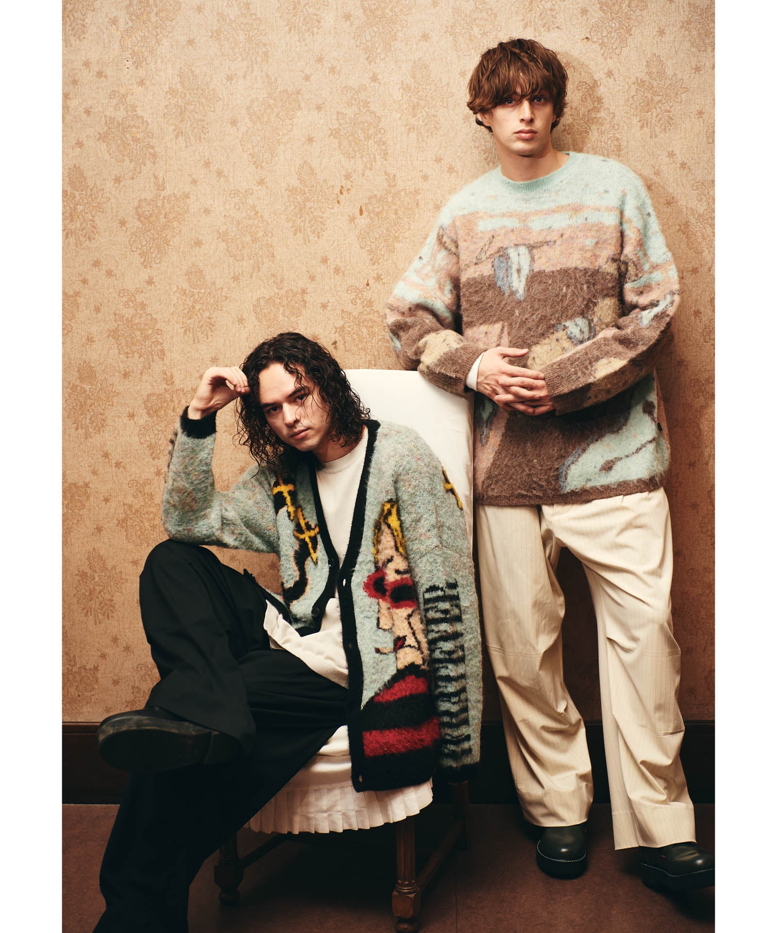 GB0125/KNT01 : Twist Clocks Pullover Knit / ツイストクロックプル