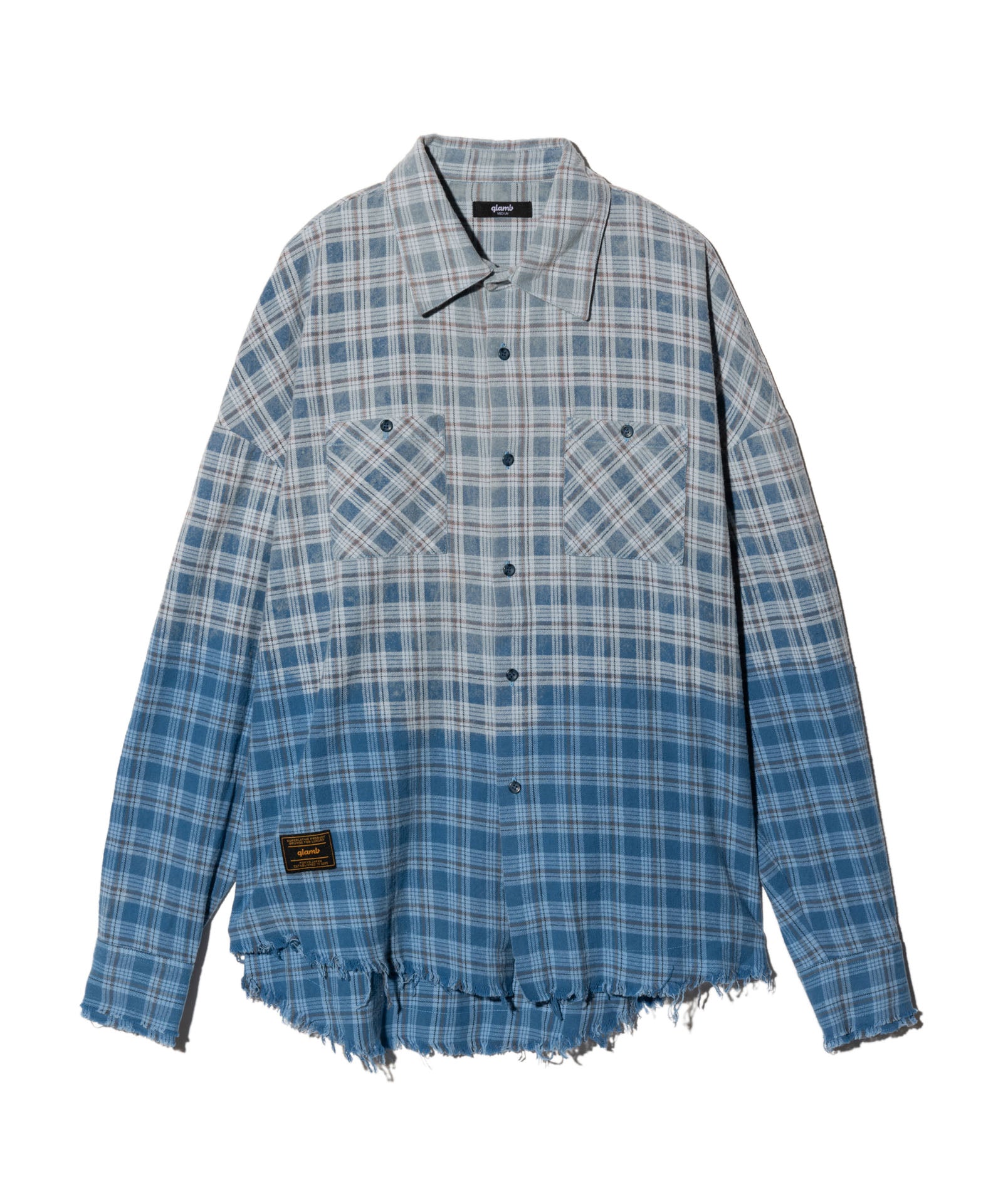 GB0325/SH02 : Bleach Check Shirt / ブリーチチェックシャツ | glamb