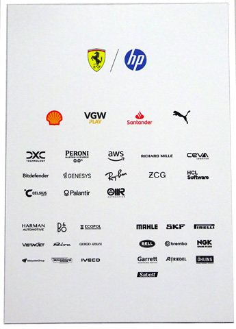 2024 C．ルクレール スクーデリア・フェラーリ 直筆サイン入