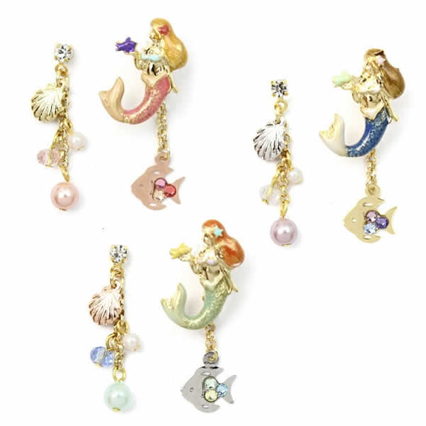マーメイド（人魚と貝のセット）ピアス: ファッションピアス | ボディ