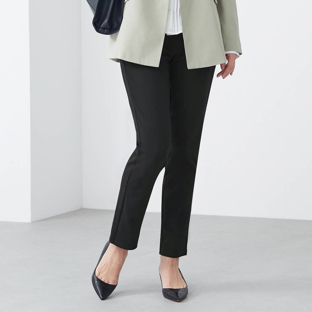 ストレート・フェムケア】ガードル付き綿混レギンスパンツ【SALE