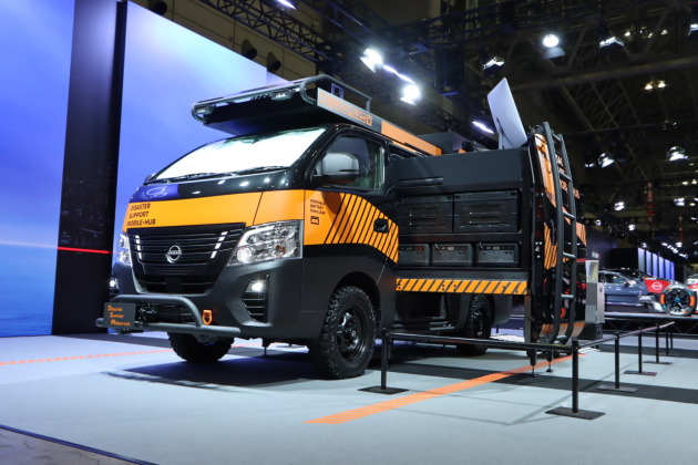 日産キャラバン災害支援車の提案「Disaster Support Mobile-Hub
